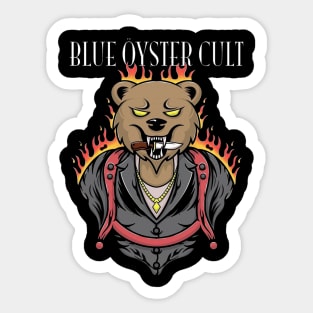 Blue oyster cult bear Sticker